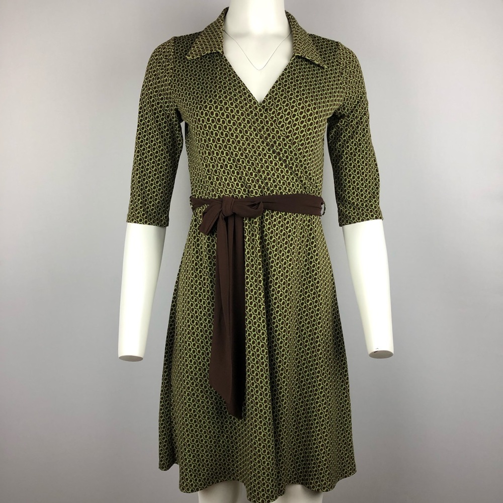 Forever 21 Wrapped Mid Belted Dress M